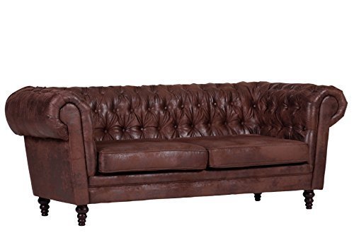 Esssofa LOGAN Retro Couch Polstergarnitur Sofa Chesterfield Knöpfe Vintage günstig1