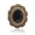 Vintage Damen Ring mit Kristall verziert