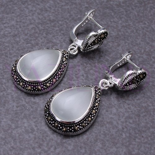 Qiyun Oval Tropfen Perle Vintage