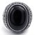 Vintage Oval Schwarz Onyx Silber Edelstahl Herren-Ring