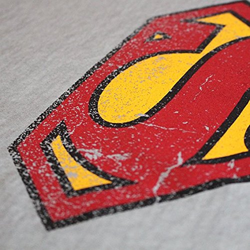 GOZOO Superman T-Shirt Vintage Logo Herren Oil Dye, 100% Baumwolle, Size 2XL1