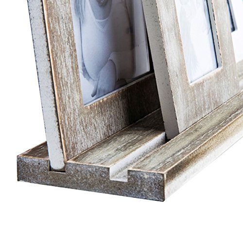 3 Bilderrahmen Holz mit Tablett Retro Vintage Shabby Chic Fotorahmen1