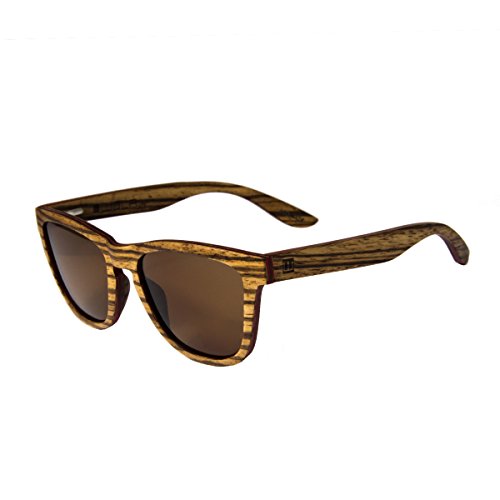 Holz Sonnenbrille Zebraholz
