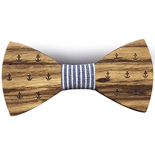 Holzfliege Marine-Stil